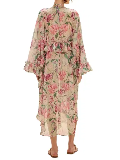 PatBo Women's Honey Flower Long Robe - Green - Size Medium | Thumbnail 5 PatBo Women's Honey Flower Long Robe - Green - Size Medium | Thumbnail 5