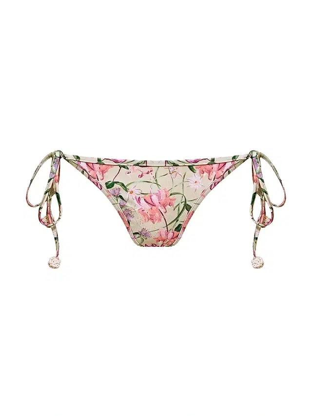 Women's Honey Flower Lace Bikini Bottom - Green