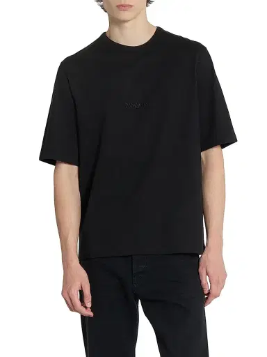 Saint Laurent Men's Cotton T-Shirt - Noir - Size XS | Thumbnail 3 Saint Laurent Men's Cotton T-Shirt - Noir - Size XS | Thumbnail 3
