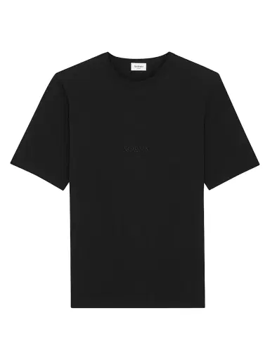 Saint Laurent Men's Cotton T-Shirt - Noir - Size XS | Thumbnail 1 Saint Laurent Men's Cotton T-Shirt - Noir - Size XS | Thumbnail 1