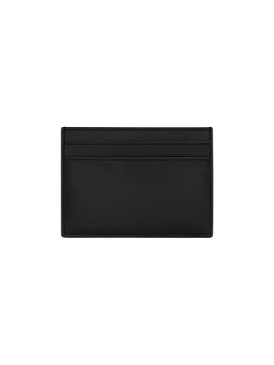 Saint Laurent Men's Tiny Cassandre Card Case in Matte Leather - Black | Thumbnail 2 Saint Laurent Men's Tiny Cassandre Card Case in Matte Leather - Black | Thumbnail 2