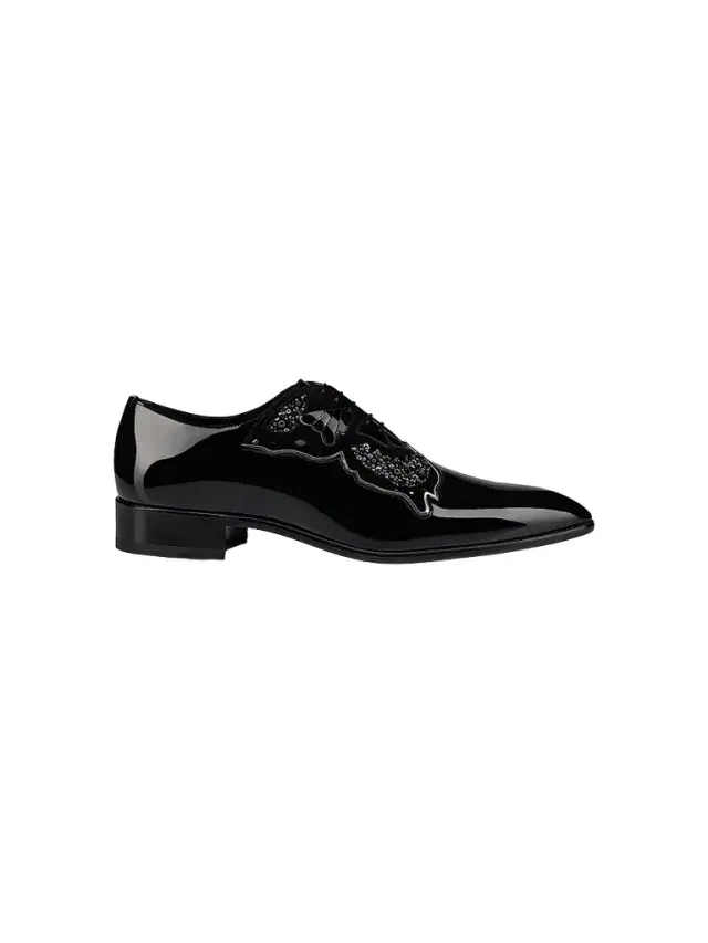 Men's Farfarock Patent Leather Oxfords - Black