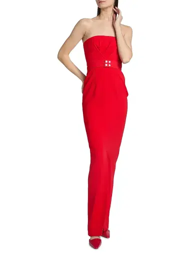 16Arlington Women's Lights On Aeta Strapless Crepe Gown | Thumbnail 2