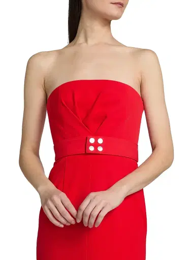 16Arlington Women's Lights On Aeta Strapless Crepe Gown | Thumbnail 6
