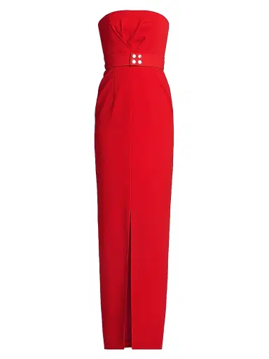 16Arlington Women's Lights On Aeta Strapless Crepe Gown | Thumbnail 1
