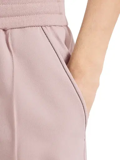 Brunello Cucinelli Women's Stretch Cotton Lightweight French Terry Track Trousers with Monili - Blue | Thumbnail 10