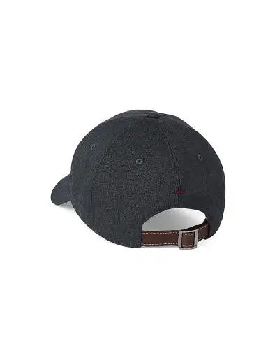 Brunello Cucinelli Men's Virgin Wool Fresco Baseball Cap with Embroidered Logo | Thumbnail 2