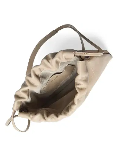 Brunello Cucinelli Women's Duo Pouch Bag in Calfskin - Buff | Thumbnail 5