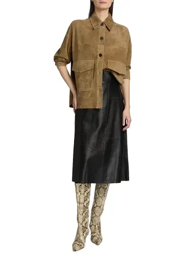 ARMA Women's Kaylee Suede Jacket | Thumbnail 2