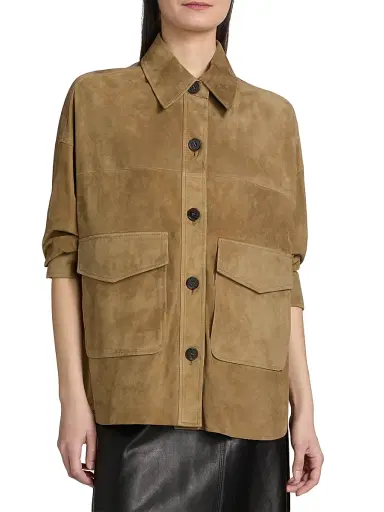 ARMA Women's Kaylee Suede Jacket | Thumbnail 3