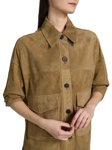 ARMA Women's Kaylee Suede Jacket | Thumbnail 6