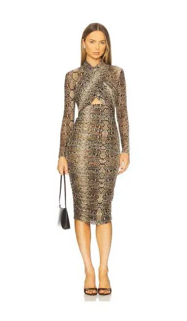 Bardot Aliyah Printed Midi Dress | Thumbnail 1 Bardot Aliyah Printed Midi Dress | Thumbnail 1