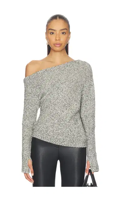 ENZA COSTA Boucle Knit Slouch Sweater | Thumbnail 1