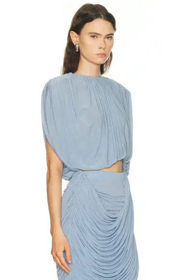 Magda Butrym Draped Blouse | Thumbnail 2 Magda Butrym Draped Blouse | Thumbnail 2