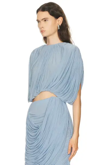 Magda Butrym Draped Blouse | Thumbnail 3 Magda Butrym Draped Blouse | Thumbnail 3