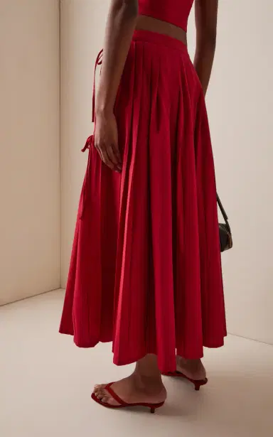 Marlies Grace Exclusive Lou Lou Cotton Midi Tie Skirt | Thumbnail 4 Marlies Grace Exclusive Lou Lou Cotton Midi Tie Skirt | Thumbnail 4