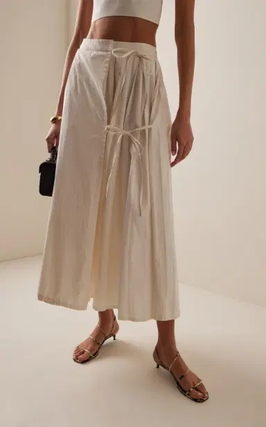 Marlies Grace Lou Lou Pleated Cotton Midi Skirt | Thumbnail 3 Marlies Grace Lou Lou Pleated Cotton Midi Skirt | Thumbnail 3