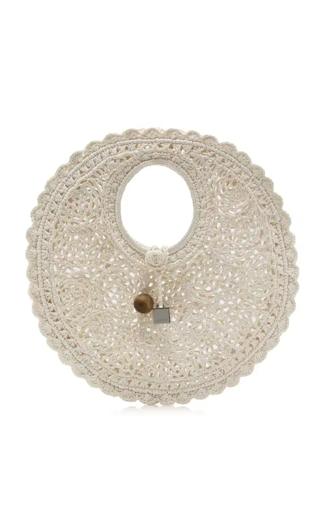 Jacquemus Petit Round Spiaggia Dente Clutch