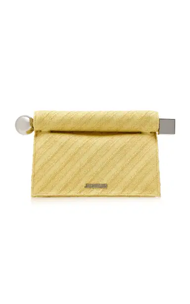 Jacquemus The Round Carré Cotton Clutch | Thumbnail 5 Jacquemus The Round Carré Cotton Clutch | Thumbnail 5