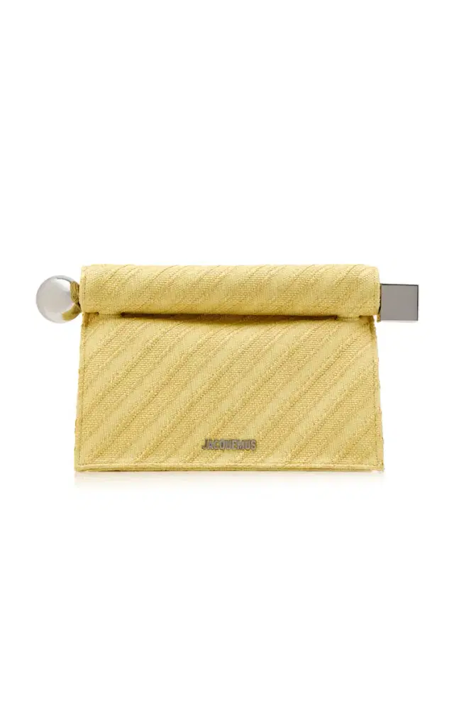 The Round Carré Cotton Clutch