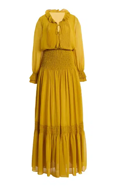 Alexis Tabitha Shirred Crepe Maxi Dress | Thumbnail 6 Alexis Tabitha Shirred Crepe Maxi Dress | Thumbnail 6