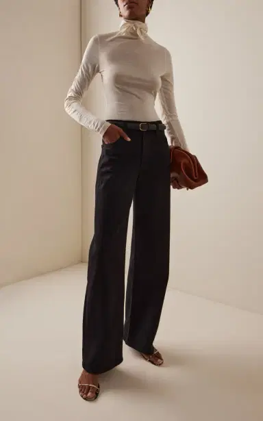 Citizens of Humanity Annina Cashmere-Denim High-Rise Straight-Leg Jeans | Thumbnail 2 Citizens of Humanity Annina Cashmere-Denim High-Rise Straight-Leg Jeans | Thumbnail 2
