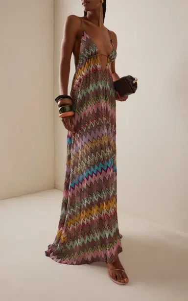 Missoni Metallic-Knit Maxi Cover-Up Dress | Thumbnail 2 Missoni Metallic-Knit Maxi Cover-Up Dress | Thumbnail 2