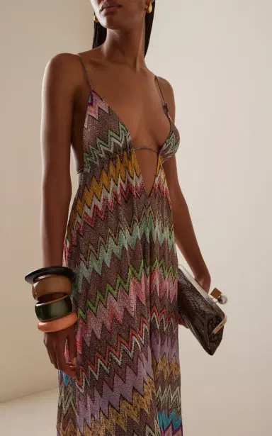 Missoni Metallic-Knit Maxi Cover-Up Dress | Thumbnail 3 Missoni Metallic-Knit Maxi Cover-Up Dress | Thumbnail 3