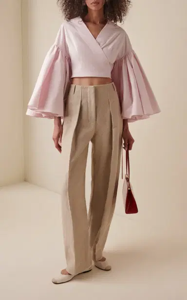 Jacquemus The Paysan Cotton Wrap Top | Thumbnail 3 Jacquemus The Paysan Cotton Wrap Top | Thumbnail 3