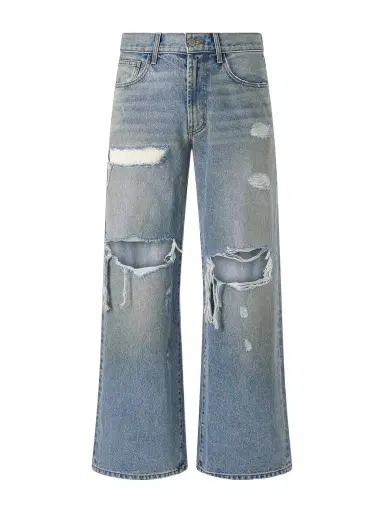 Satoshi Nakamoto Blessed To Be Stressed Straight-Leg Distressed Jeans - Men | Thumbnail 1