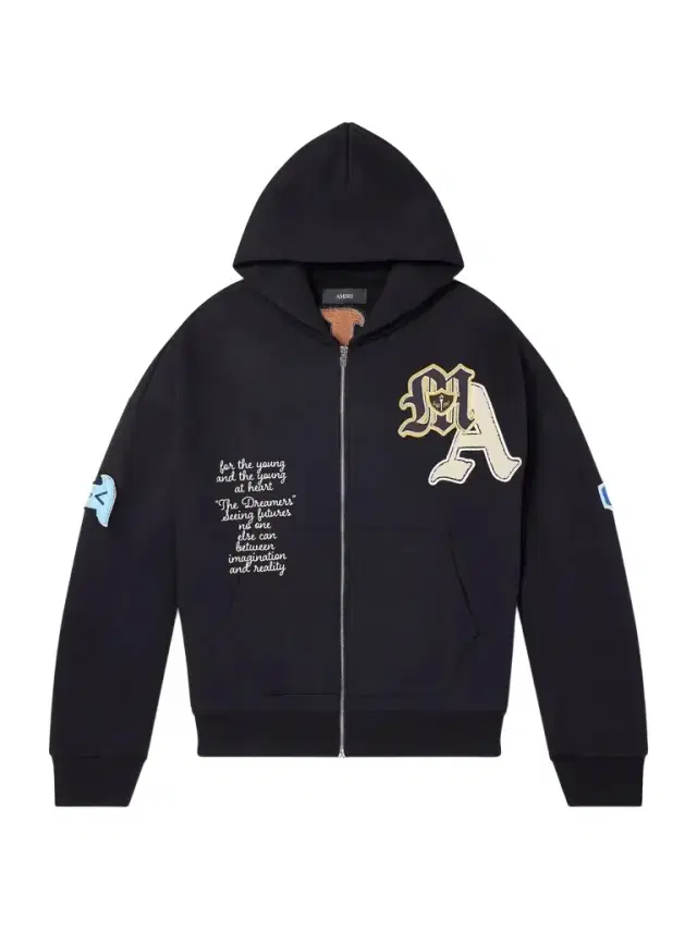 AMIRI Varsity Patch Oversized Logo-Appliquéd Printed Cotton-Blend Jersey Hoodie - Men