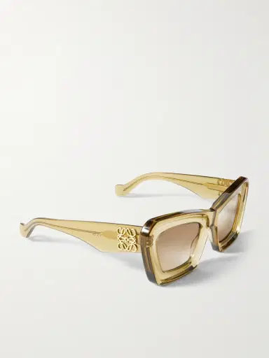 Loewe Anagram Oversized Cat-Eye Acetate Sunglasses - Men | Thumbnail 4