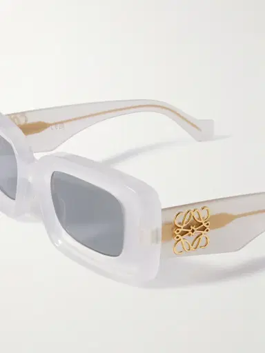 Loewe Anagram Rectangular-Frame Acetate Sunglasses - Men | Thumbnail 3