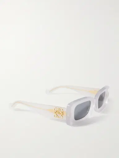 Loewe Anagram Rectangular-Frame Acetate Sunglasses - Men | Thumbnail 4
