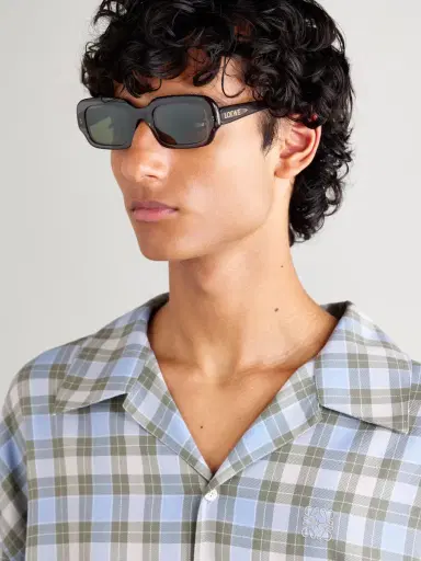 Loewe Rectangular-Frame Acetate Sunglasses - Men | Thumbnail 2 Loewe Rectangular-Frame Acetate Sunglasses - Men | Thumbnail 2