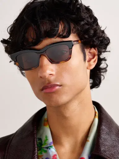 Loewe D-Frame Tortoiseshell Acetate Sunglasses - Men | Thumbnail 2 Loewe D-Frame Tortoiseshell Acetate Sunglasses - Men | Thumbnail 2