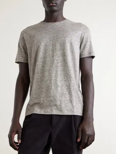 Loro Piana Linen T-Shirt - Men | Thumbnail 3