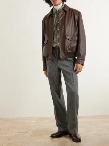 Ralph Lauren Purple Label Leather Bomber Jacket - Men | Thumbnail 2 Ralph Lauren Purple Label Leather Bomber Jacket - Men | Thumbnail 2