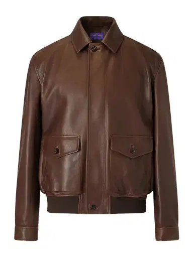 Ralph Lauren Purple Label Leather Bomber Jacket - Men | Thumbnail 1 Ralph Lauren Purple Label Leather Bomber Jacket - Men | Thumbnail 1