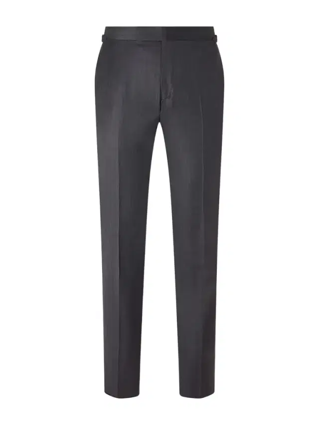 Straight-Leg Herringbone Wool and Silk-Blend Suit Trousers - Men