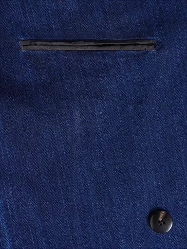 Tom Ford Double-Breasted Herringbone Denim Blazer - Men | Thumbnail 6
