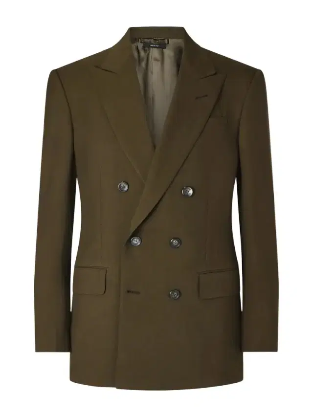 Tom Ford Slim-Fit Double-Breasted Wool, Cashmere and Silk-Blend Blazer - Men