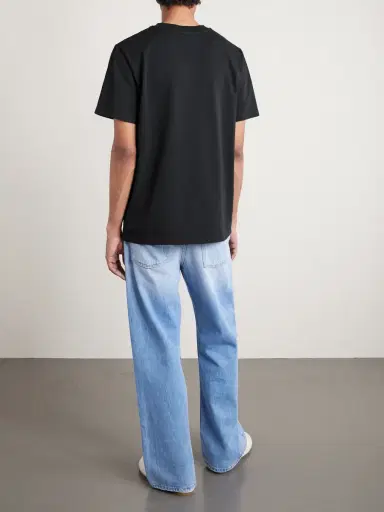 A.P.C. Standard Grand VPC Logo-Flocked Organic Cotton-Jersey T-Shirt - Men | Thumbnail 4