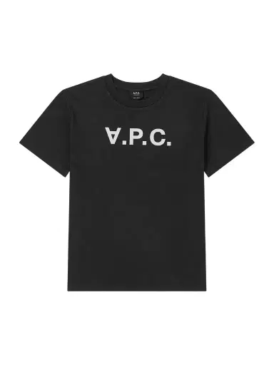 A.P.C. Standard Grand VPC Logo-Flocked Organic Cotton-Jersey T-Shirt - Men | Thumbnail 1