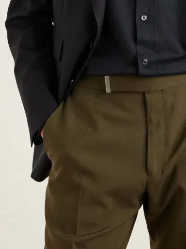 Tom Ford Atticus Straight-Leg Wool, Cashmere and Silk-Blend Canvas Suit Trousers - Men | Thumbnail 5