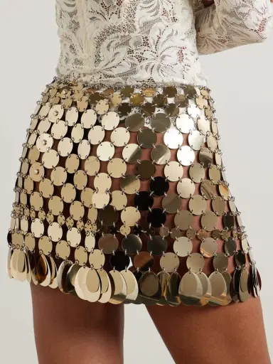Rabanne Paillette-embellished Chainmail Mini Skirt | Thumbnail 3 Rabanne Paillette-embellished Chainmail Mini Skirt | Thumbnail 3