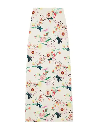 Rabanne Floral-print Jersey Midi Skirt | Thumbnail 1 Rabanne Floral-print Jersey Midi Skirt | Thumbnail 1