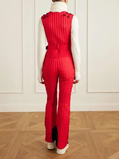 Moncler Grenoble Belted Appliquéd Quilted Down Ski Suit | Thumbnail 4