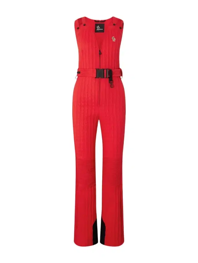 Moncler Grenoble Belted Appliquéd Quilted Down Ski Suit