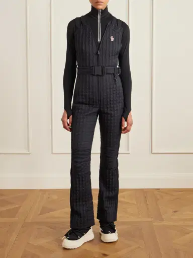 Moncler Grenoble Belted Appliquéd Quilted Down Ski Suit | Thumbnail 2 Moncler Grenoble Belted Appliquéd Quilted Down Ski Suit | Thumbnail 2